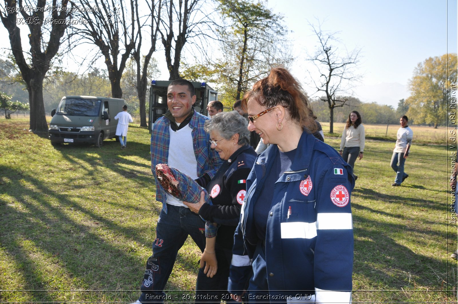 Pinerolo, Baudenasca - 20 ottobre 2010 - Esercitazione ONU -  Croce Rossa Italiana - Ispettorato Regionale Volontari del Soccorso Piemonte