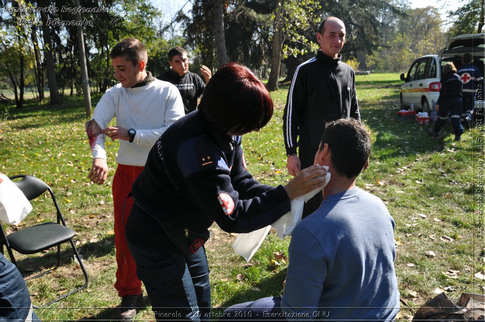 Pinerolo, Baudenasca - 20 ottobre 2010 - Esercitazione ONU -  Croce Rossa Italiana - Ispettorato Regionale Volontari del Soccorso Piemonte