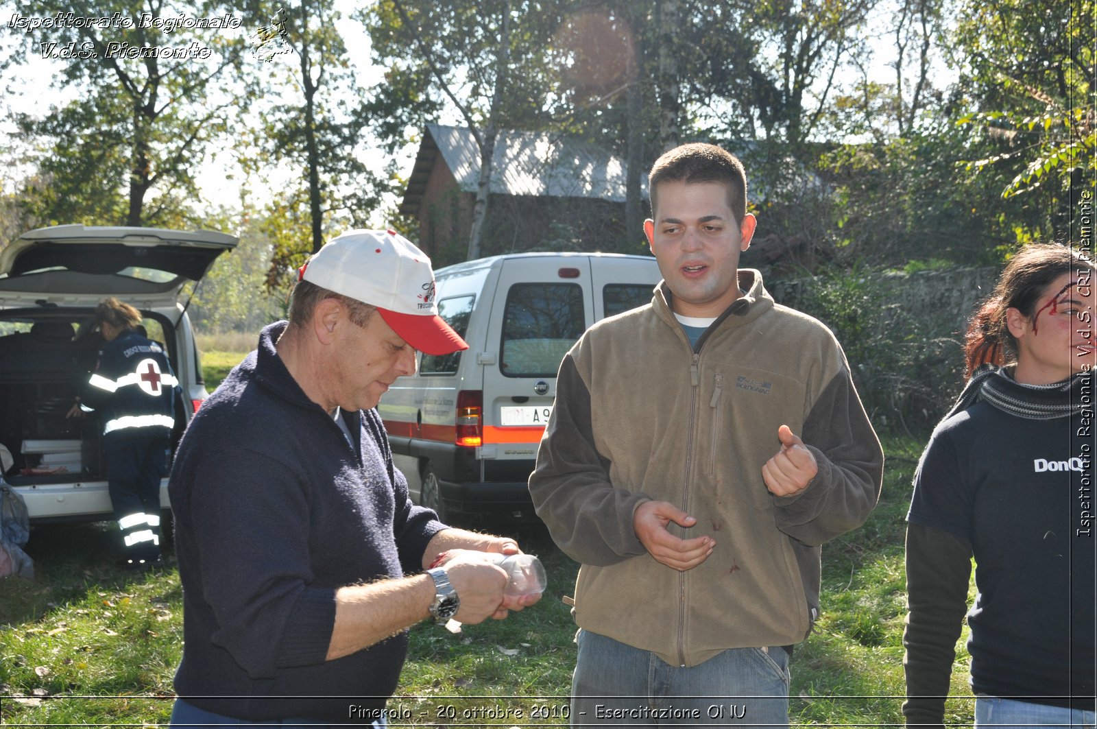 Pinerolo, Baudenasca - 20 ottobre 2010 - Esercitazione ONU -  Croce Rossa Italiana - Ispettorato Regionale Volontari del Soccorso Piemonte