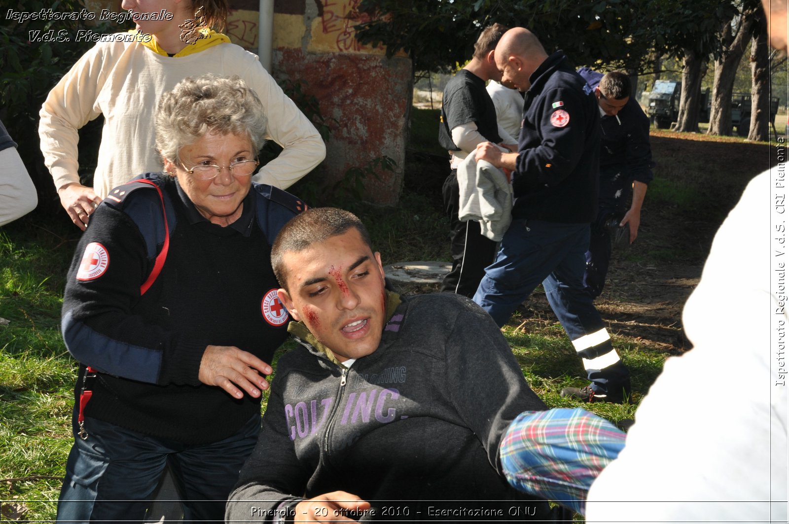 Pinerolo, Baudenasca - 20 ottobre 2010 - Esercitazione ONU -  Croce Rossa Italiana - Ispettorato Regionale Volontari del Soccorso Piemonte