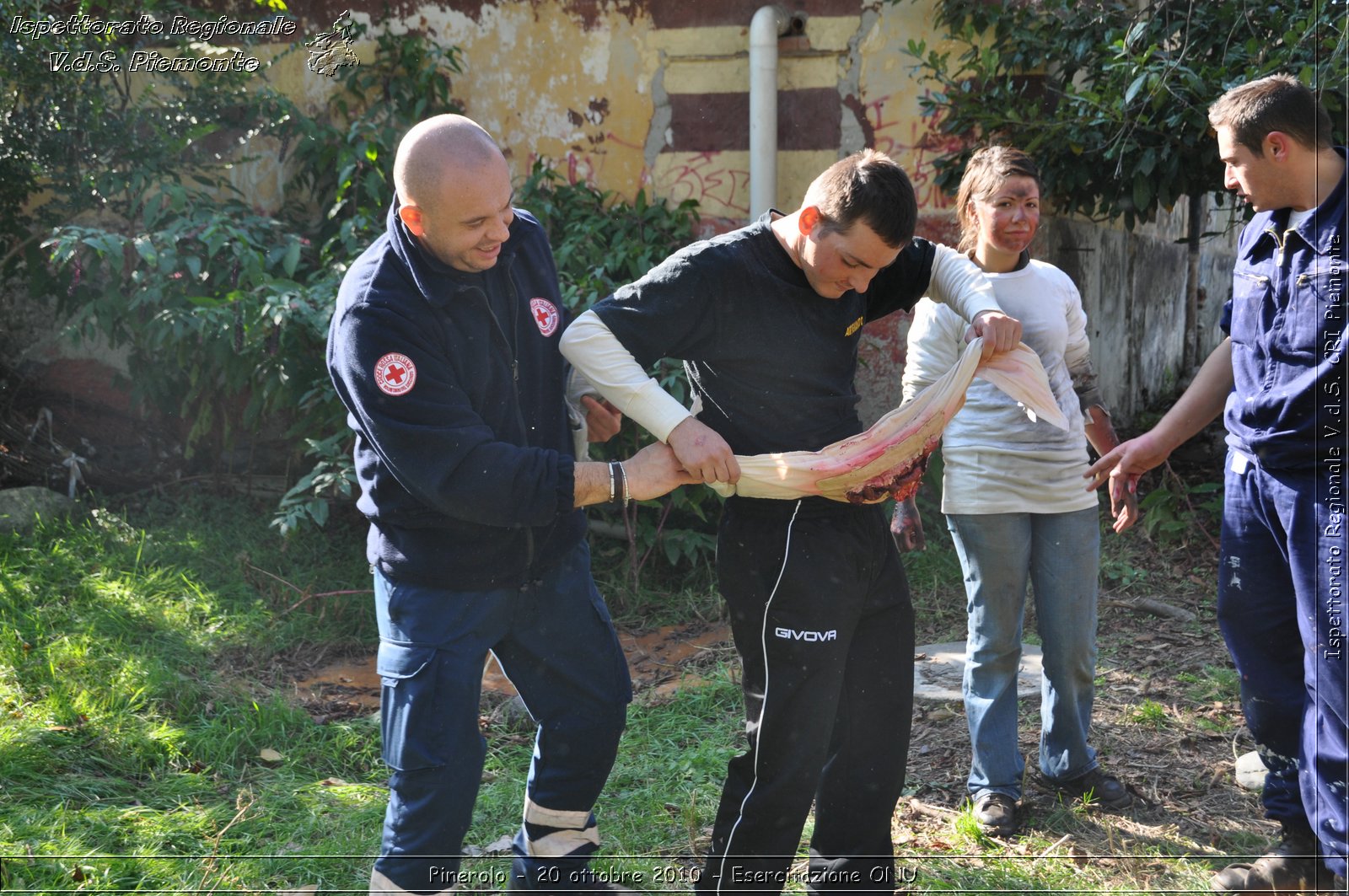 Pinerolo, Baudenasca - 20 ottobre 2010 - Esercitazione ONU -  Croce Rossa Italiana - Ispettorato Regionale Volontari del Soccorso Piemonte