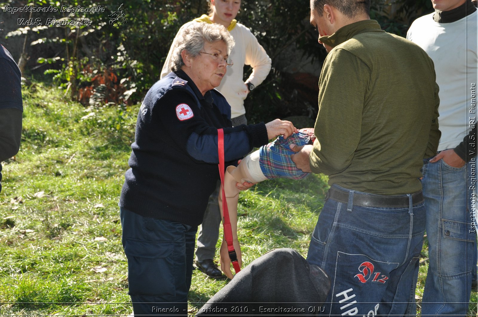 Pinerolo, Baudenasca - 20 ottobre 2010 - Esercitazione ONU -  Croce Rossa Italiana - Ispettorato Regionale Volontari del Soccorso Piemonte