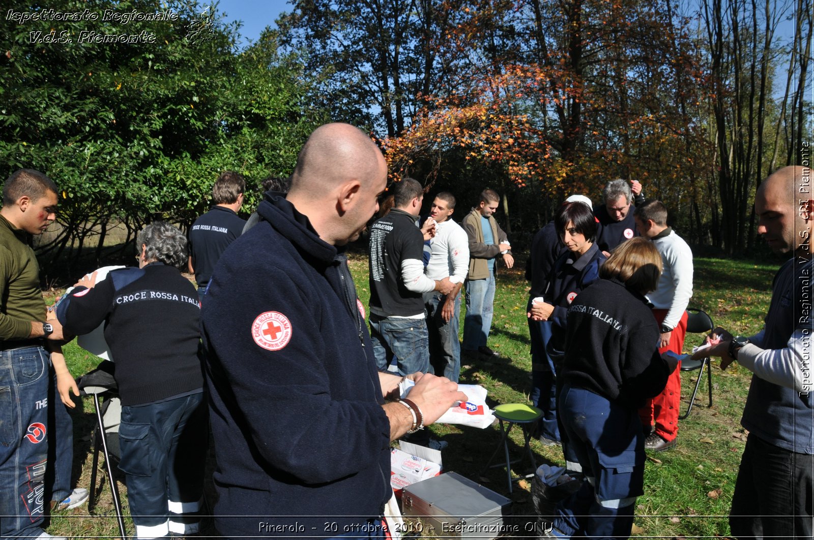 Pinerolo, Baudenasca - 20 ottobre 2010 - Esercitazione ONU -  Croce Rossa Italiana - Ispettorato Regionale Volontari del Soccorso Piemonte