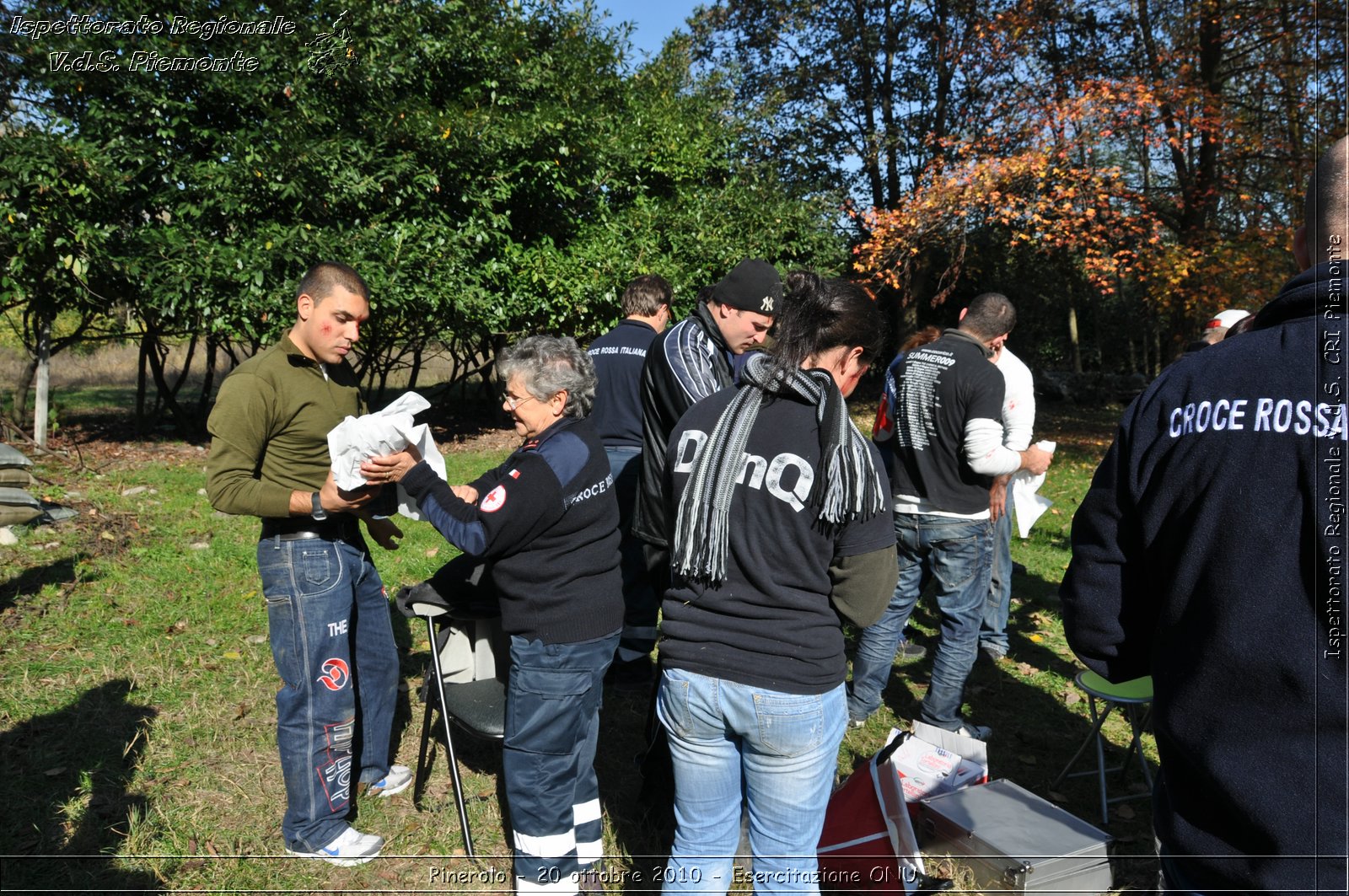 Pinerolo, Baudenasca - 20 ottobre 2010 - Esercitazione ONU -  Croce Rossa Italiana - Ispettorato Regionale Volontari del Soccorso Piemonte