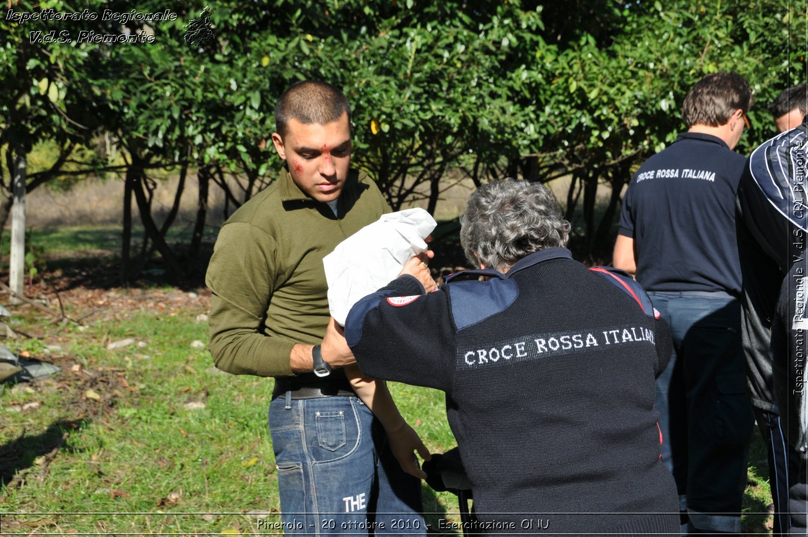 Pinerolo, Baudenasca - 20 ottobre 2010 - Esercitazione ONU -  Croce Rossa Italiana - Ispettorato Regionale Volontari del Soccorso Piemonte