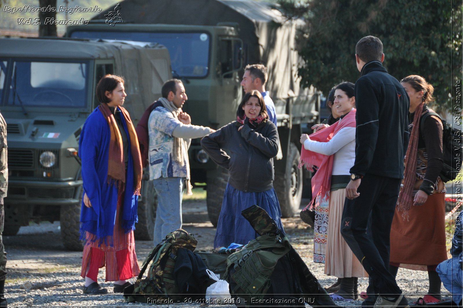 Pinerolo, Baudenasca - 20 ottobre 2010 - Esercitazione ONU -  Croce Rossa Italiana - Ispettorato Regionale Volontari del Soccorso Piemonte