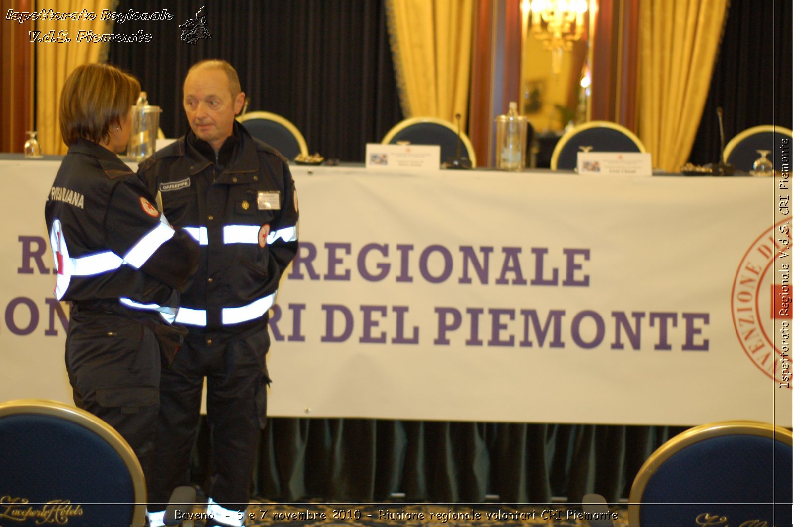 Baveno  - 6 e 7 novembre 2010 - Riunione regionale volontari CRI Piemonte -  Croce Rossa Italiana - Ispettorato Regionale Volontari del Soccorso Piemonte