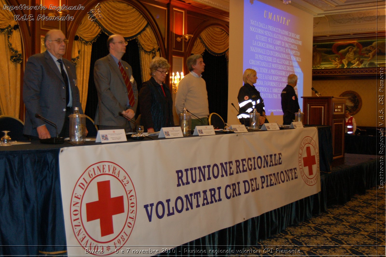 Baveno  - 6 e 7 novembre 2010 - Riunione regionale volontari CRI Piemonte -  Croce Rossa Italiana - Ispettorato Regionale Volontari del Soccorso Piemonte