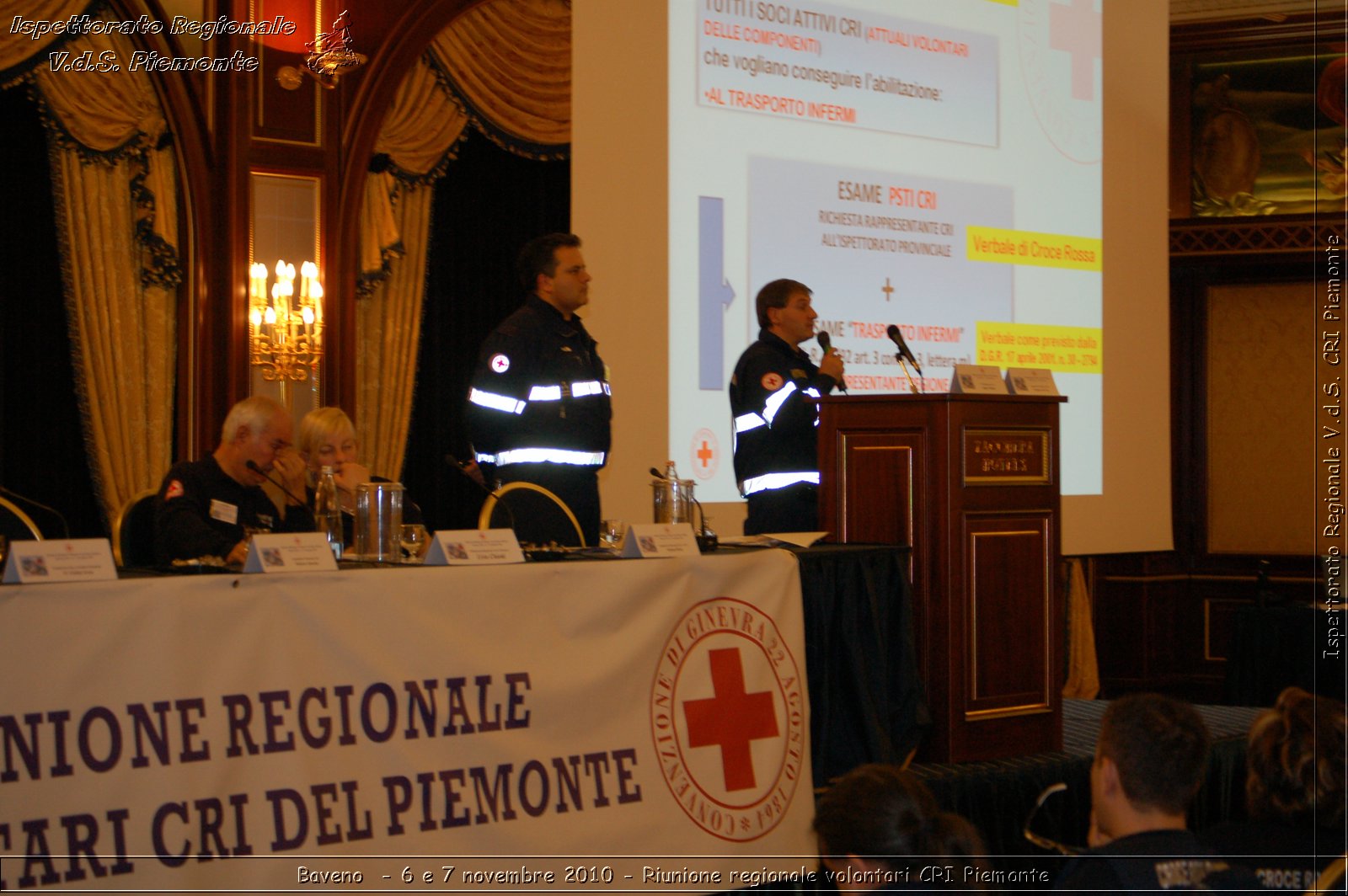 Baveno  - 6 e 7 novembre 2010 - Riunione regionale volontari CRI Piemonte -  Croce Rossa Italiana - Ispettorato Regionale Volontari del Soccorso Piemonte