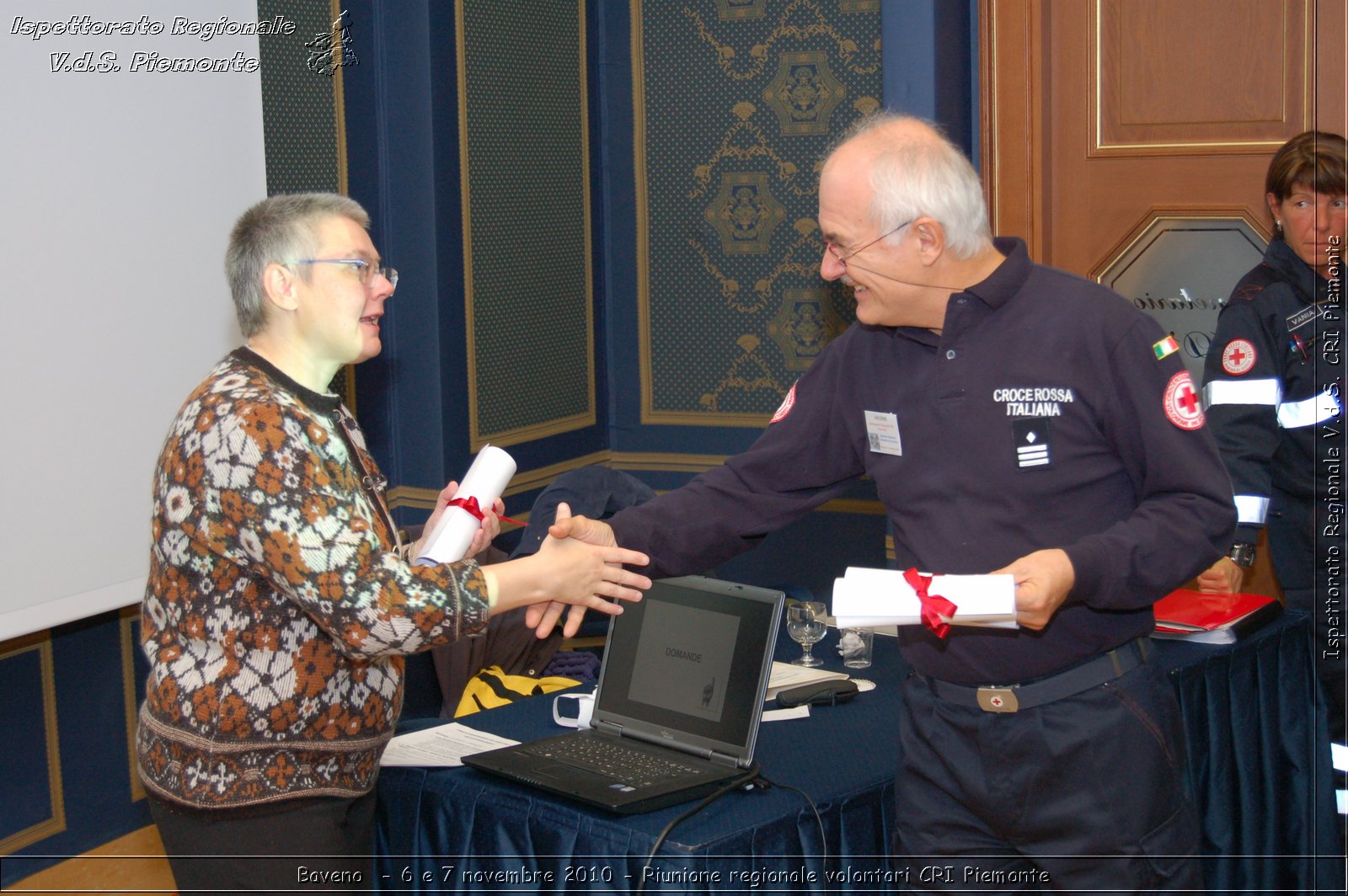 Baveno  - 6 e 7 novembre 2010 - Riunione regionale volontari CRI Piemonte -  Croce Rossa Italiana - Ispettorato Regionale Volontari del Soccorso Piemonte