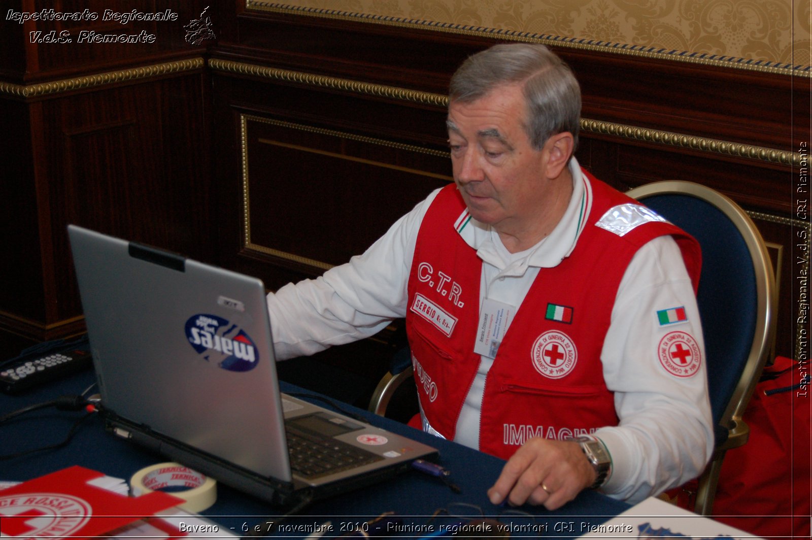 Baveno  - 6 e 7 novembre 2010 - Riunione regionale volontari CRI Piemonte -  Croce Rossa Italiana - Ispettorato Regionale Volontari del Soccorso Piemonte