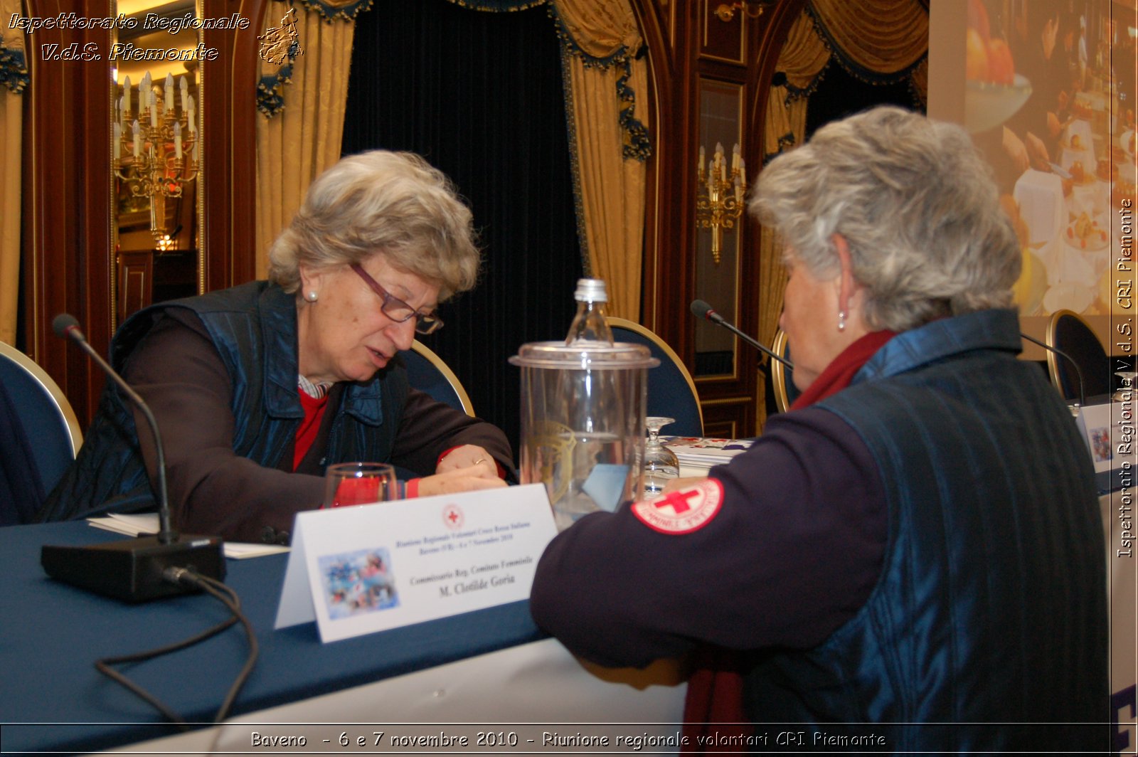 Baveno  - 6 e 7 novembre 2010 - Riunione regionale volontari CRI Piemonte -  Croce Rossa Italiana - Ispettorato Regionale Volontari del Soccorso Piemonte