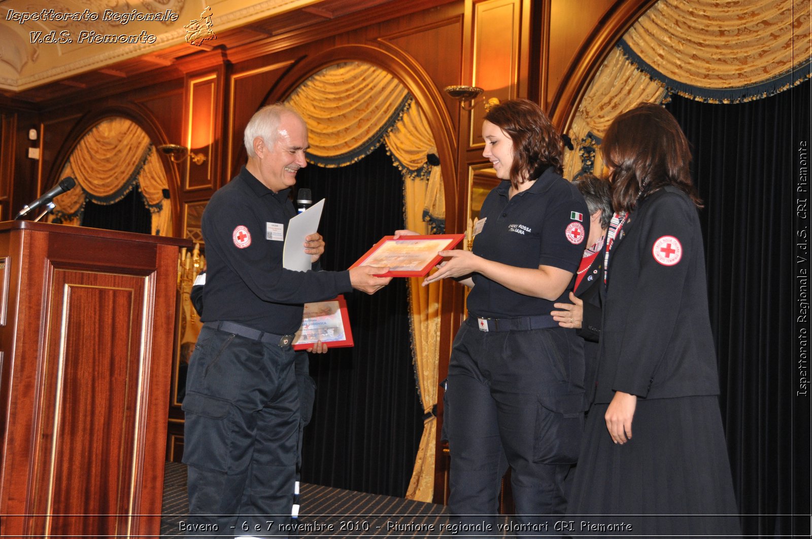 Baveno  - 6 e 7 novembre 2010 - Riunione regionale volontari CRI Piemonte -  Croce Rossa Italiana - Ispettorato Regionale Volontari del Soccorso Piemonte