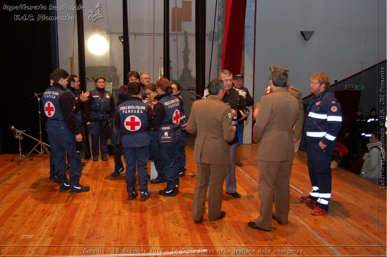 Canelli  - 18 dicembre 2010 - La Croce Rossa nella gestione delle emergenze -  Croce Rossa Italiana - Ispettorato Regionale Volontari del Soccorso Piemonte