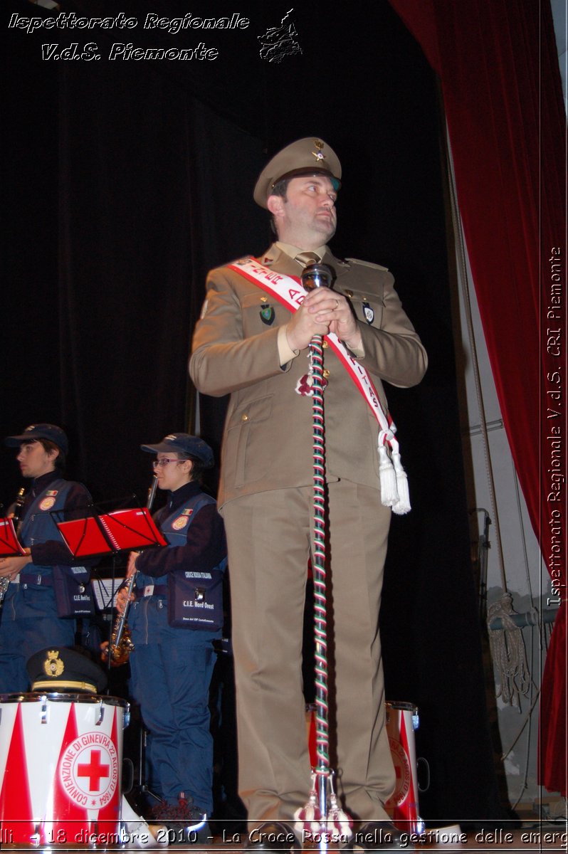 Canelli  - 18 dicembre 2010 - La Croce Rossa nella gestione delle emergenze -  Croce Rossa Italiana - Ispettorato Regionale Volontari del Soccorso Piemonte