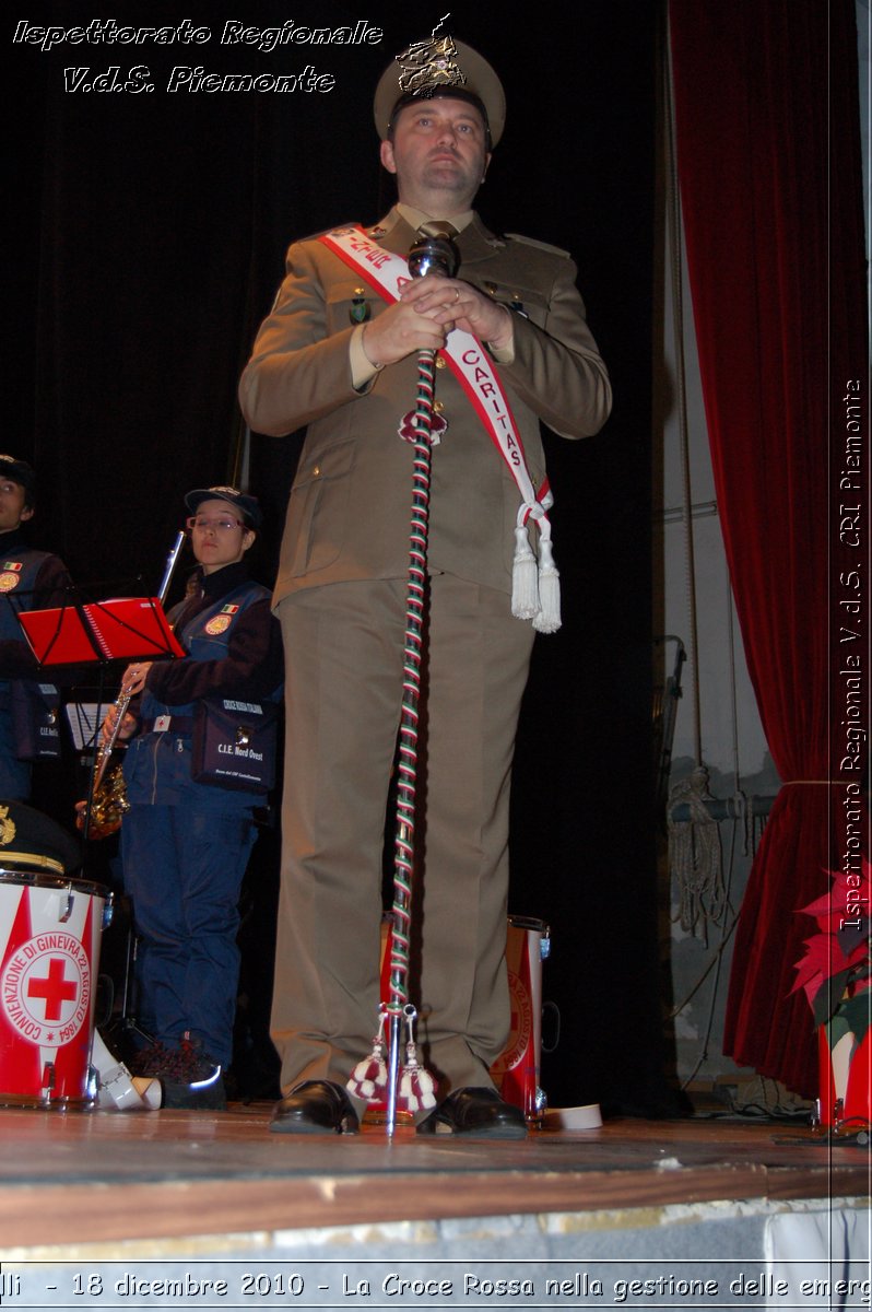 Canelli  - 18 dicembre 2010 - La Croce Rossa nella gestione delle emergenze -  Croce Rossa Italiana - Ispettorato Regionale Volontari del Soccorso Piemonte