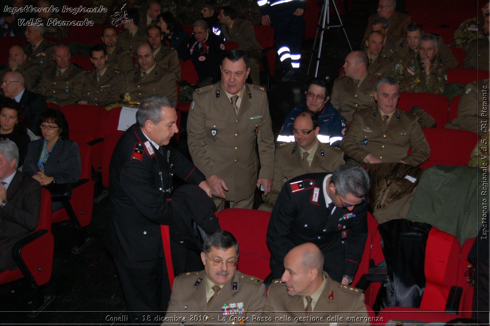 Canelli  - 18 dicembre 2010 - La Croce Rossa nella gestione delle emergenze -  Croce Rossa Italiana - Ispettorato Regionale Volontari del Soccorso Piemonte