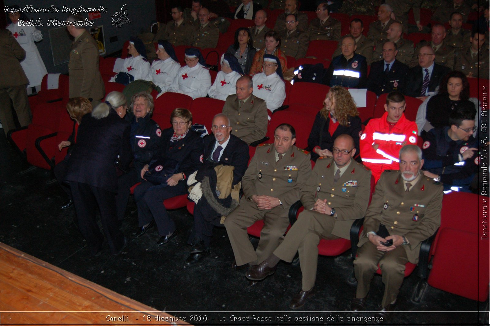 Canelli  - 18 dicembre 2010 - La Croce Rossa nella gestione delle emergenze -  Croce Rossa Italiana - Ispettorato Regionale Volontari del Soccorso Piemonte