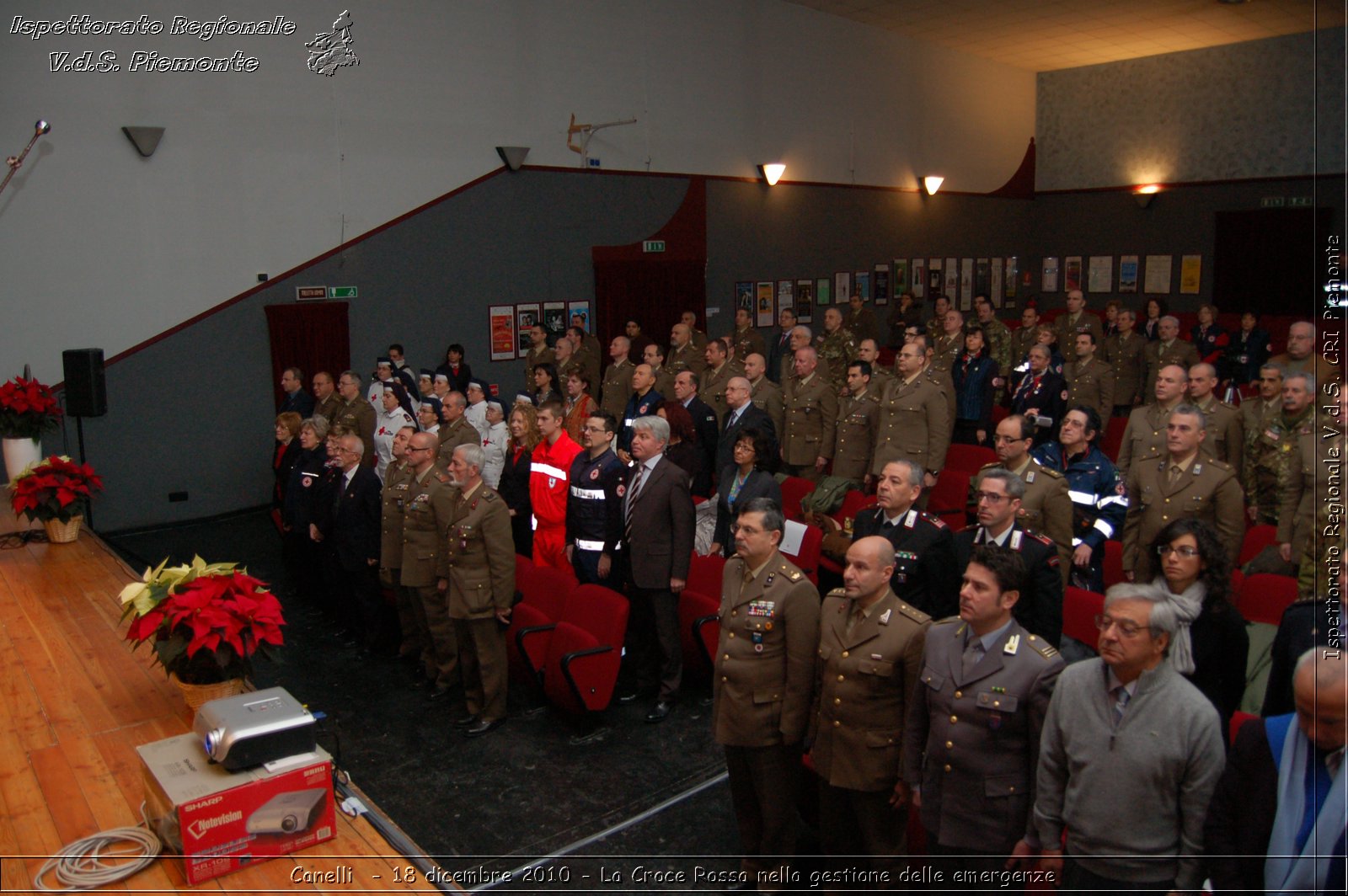 Canelli  - 18 dicembre 2010 - La Croce Rossa nella gestione delle emergenze -  Croce Rossa Italiana - Ispettorato Regionale Volontari del Soccorso Piemonte