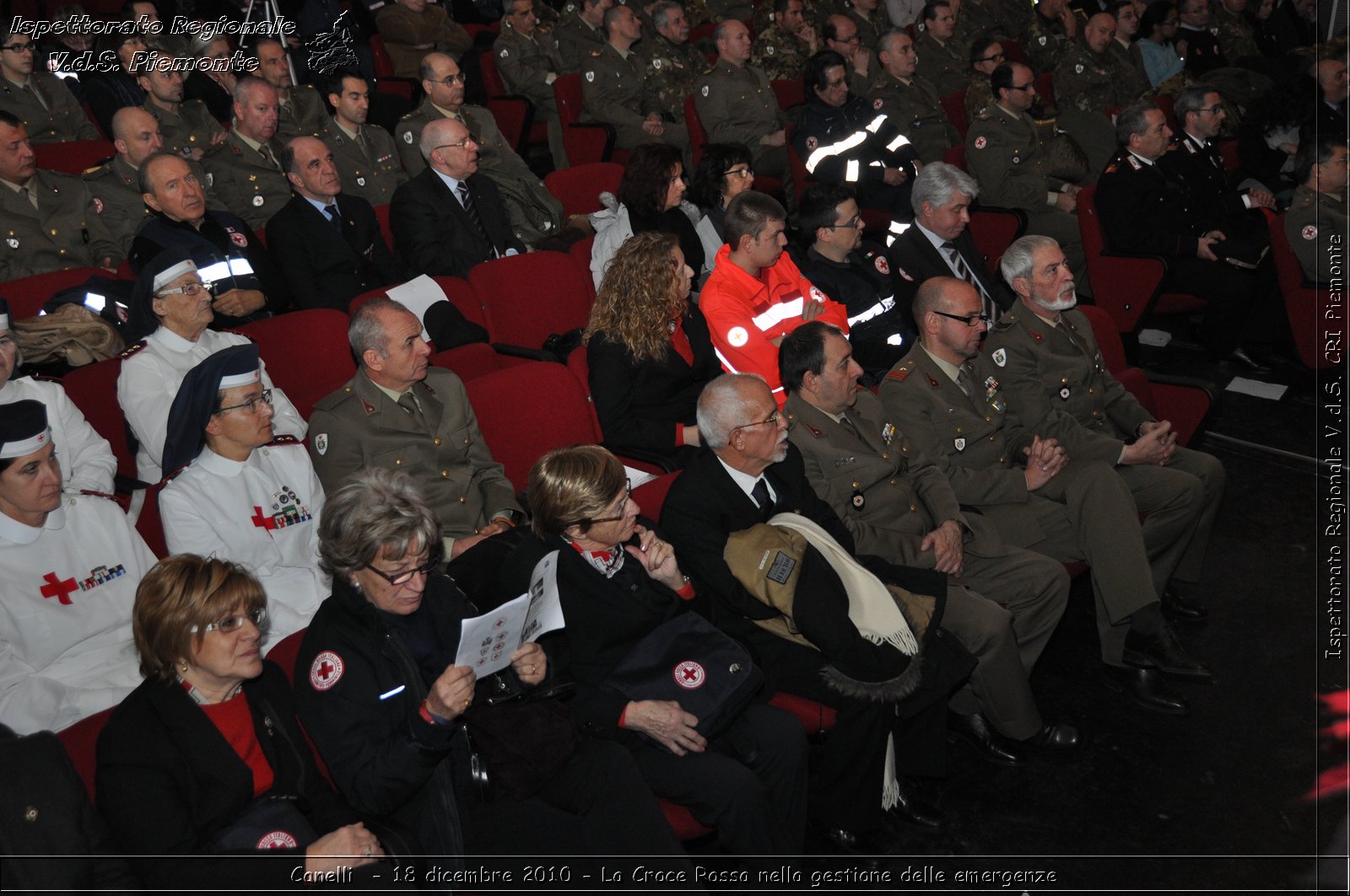 Canelli  - 18 dicembre 2010 - La Croce Rossa nella gestione delle emergenze -  Croce Rossa Italiana - Ispettorato Regionale Volontari del Soccorso Piemonte