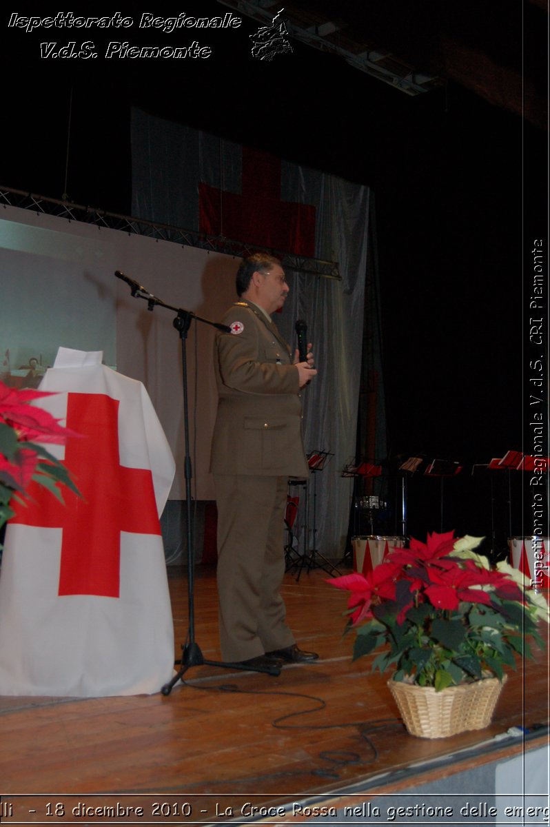 Canelli  - 18 dicembre 2010 - La Croce Rossa nella gestione delle emergenze -  Croce Rossa Italiana - Ispettorato Regionale Volontari del Soccorso Piemonte