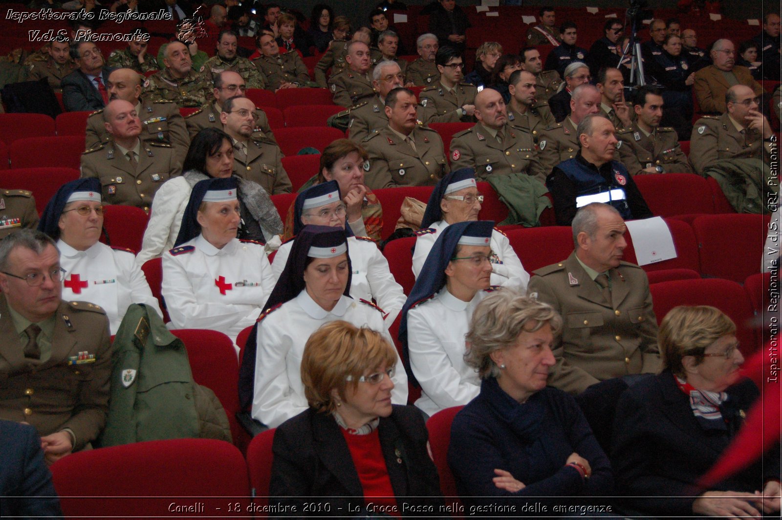 Canelli  - 18 dicembre 2010 - La Croce Rossa nella gestione delle emergenze -  Croce Rossa Italiana - Ispettorato Regionale Volontari del Soccorso Piemonte