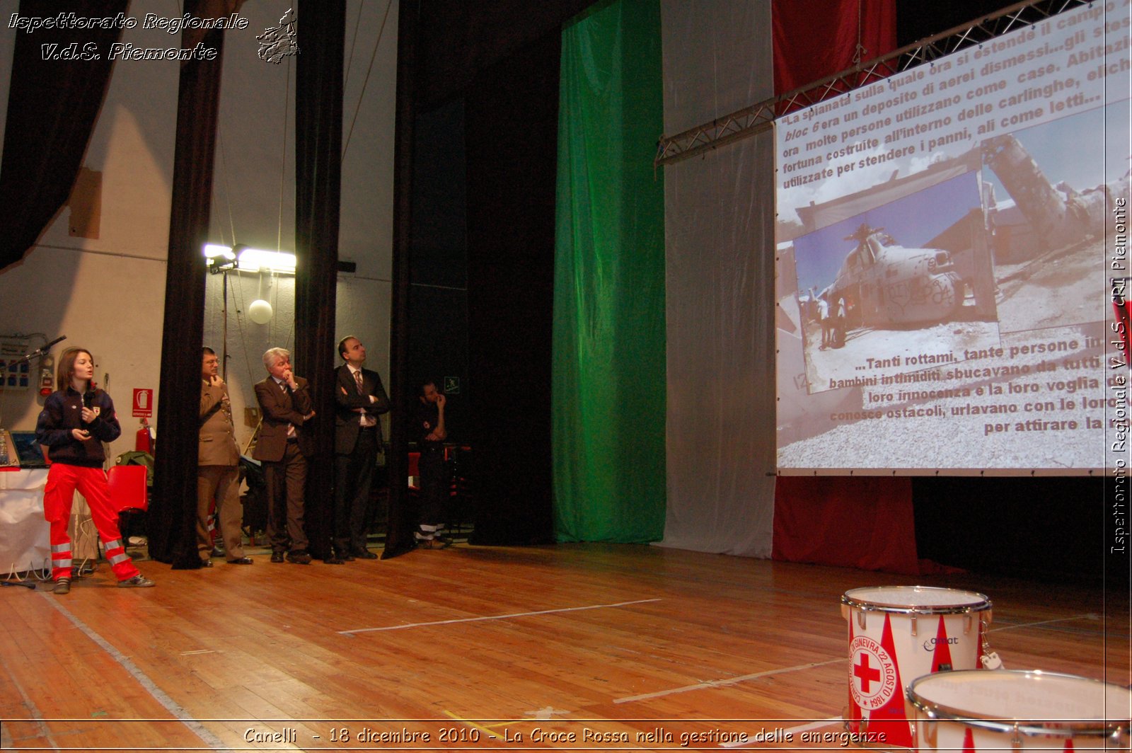 Canelli  - 18 dicembre 2010 - La Croce Rossa nella gestione delle emergenze -  Croce Rossa Italiana - Ispettorato Regionale Volontari del Soccorso Piemonte