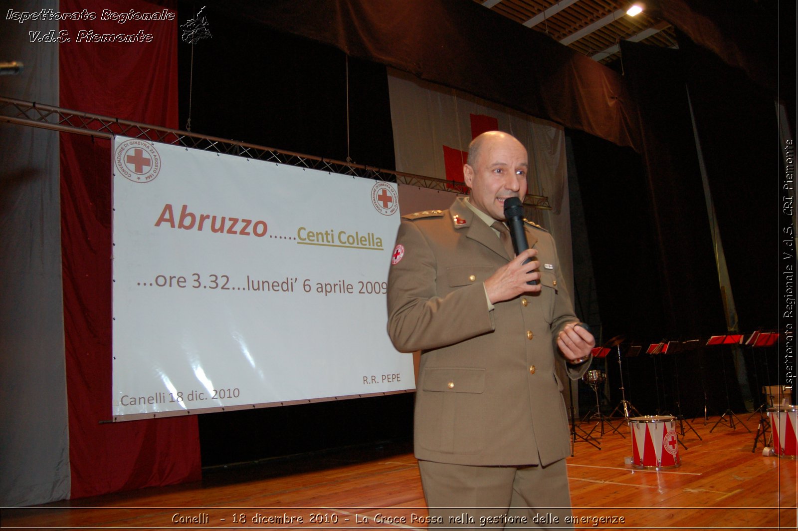 Canelli  - 18 dicembre 2010 - La Croce Rossa nella gestione delle emergenze -  Croce Rossa Italiana - Ispettorato Regionale Volontari del Soccorso Piemonte