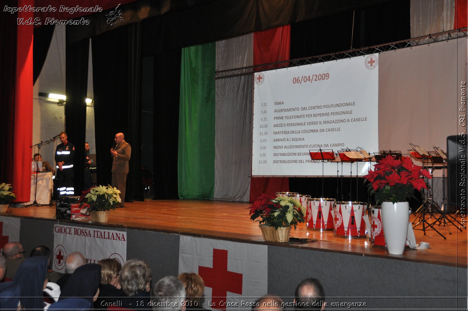 Canelli  - 18 dicembre 2010 - La Croce Rossa nella gestione delle emergenze -  Croce Rossa Italiana - Ispettorato Regionale Volontari del Soccorso Piemonte