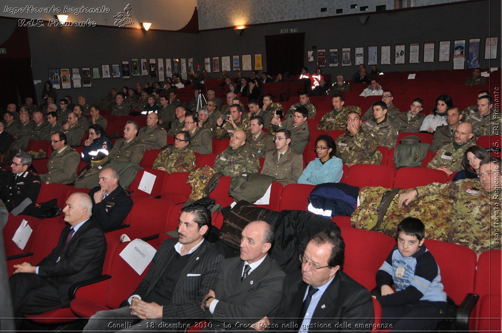 Canelli  - 18 dicembre 2010 - La Croce Rossa nella gestione delle emergenze -  Croce Rossa Italiana - Ispettorato Regionale Volontari del Soccorso Piemonte