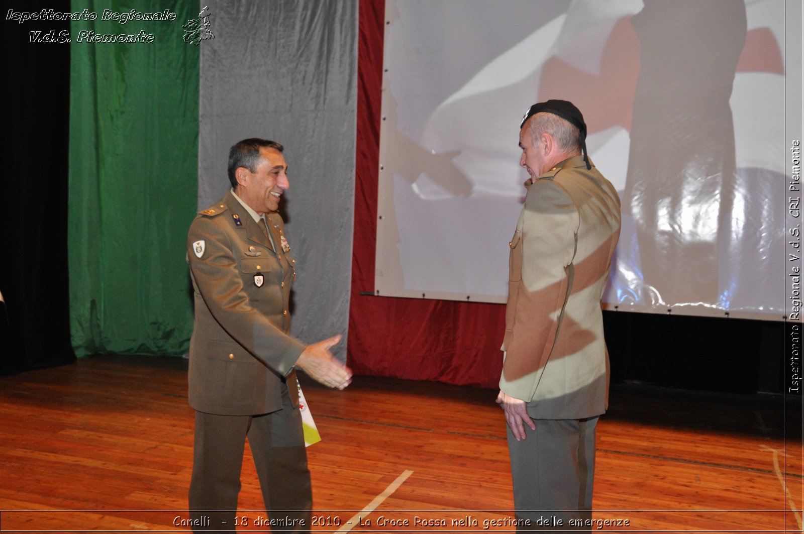 Canelli  - 18 dicembre 2010 - La Croce Rossa nella gestione delle emergenze -  Croce Rossa Italiana - Ispettorato Regionale Volontari del Soccorso Piemonte