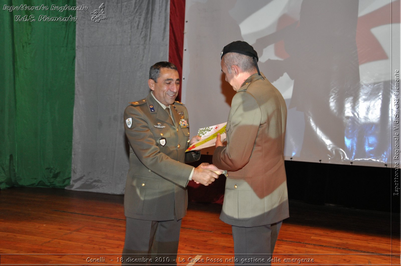 Canelli  - 18 dicembre 2010 - La Croce Rossa nella gestione delle emergenze -  Croce Rossa Italiana - Ispettorato Regionale Volontari del Soccorso Piemonte