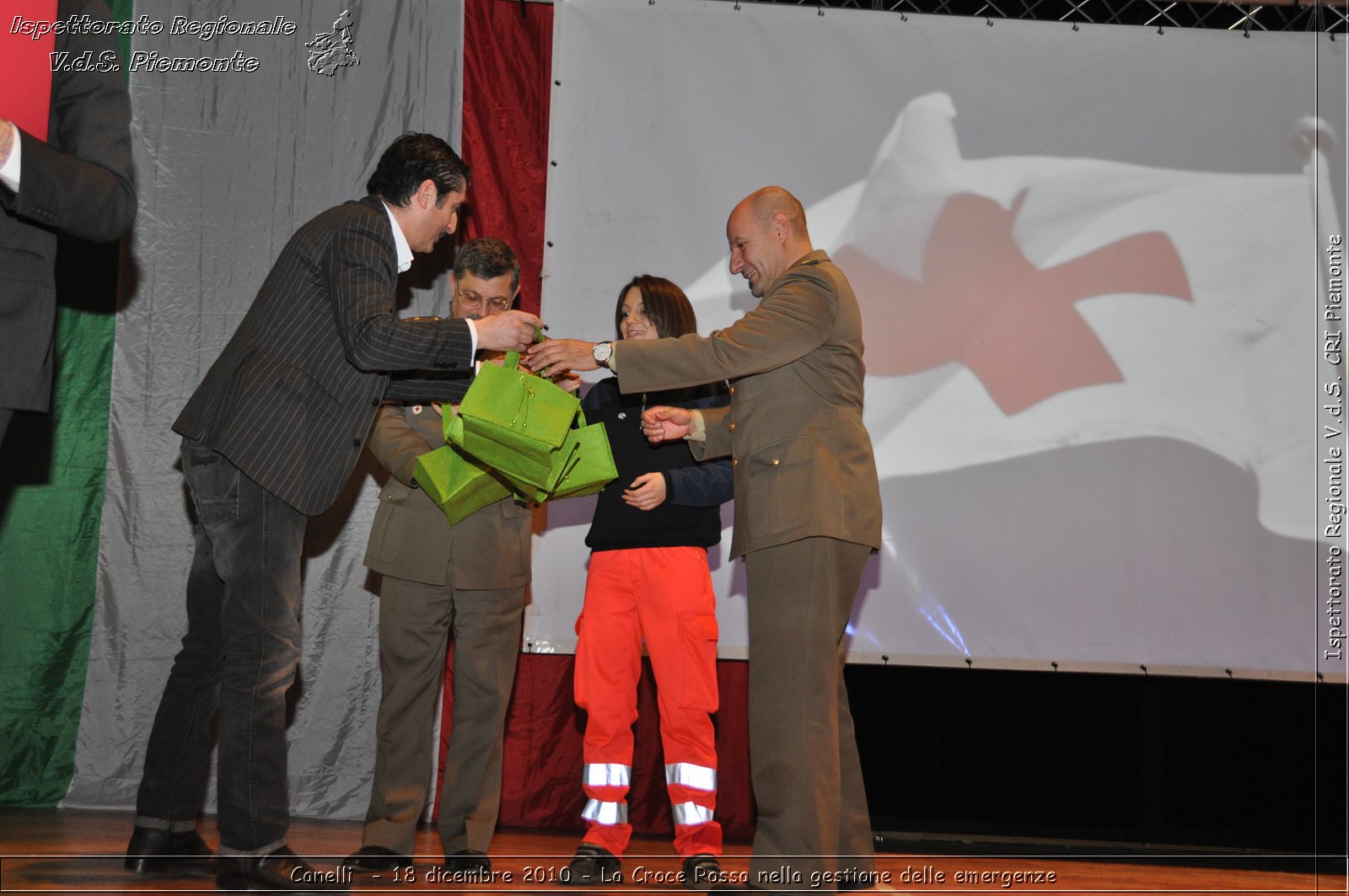 Canelli  - 18 dicembre 2010 - La Croce Rossa nella gestione delle emergenze -  Croce Rossa Italiana - Ispettorato Regionale Volontari del Soccorso Piemonte