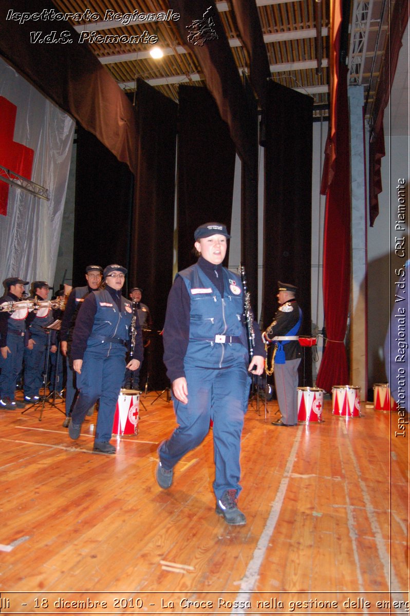 Canelli  - 18 dicembre 2010 - La Croce Rossa nella gestione delle emergenze -  Croce Rossa Italiana - Ispettorato Regionale Volontari del Soccorso Piemonte