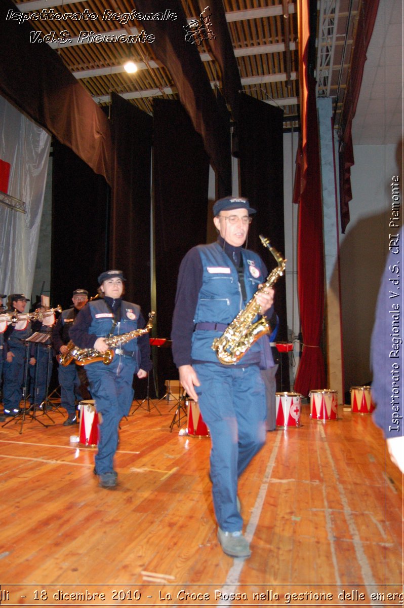 Canelli  - 18 dicembre 2010 - La Croce Rossa nella gestione delle emergenze -  Croce Rossa Italiana - Ispettorato Regionale Volontari del Soccorso Piemonte