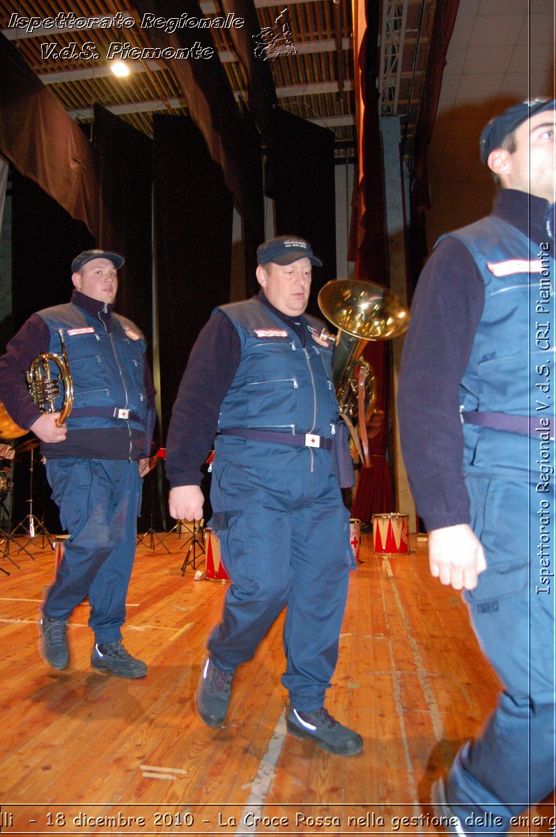 Canelli  - 18 dicembre 2010 - La Croce Rossa nella gestione delle emergenze -  Croce Rossa Italiana - Ispettorato Regionale Volontari del Soccorso Piemonte