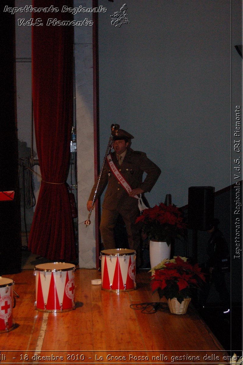 Canelli  - 18 dicembre 2010 - La Croce Rossa nella gestione delle emergenze -  Croce Rossa Italiana - Ispettorato Regionale Volontari del Soccorso Piemonte