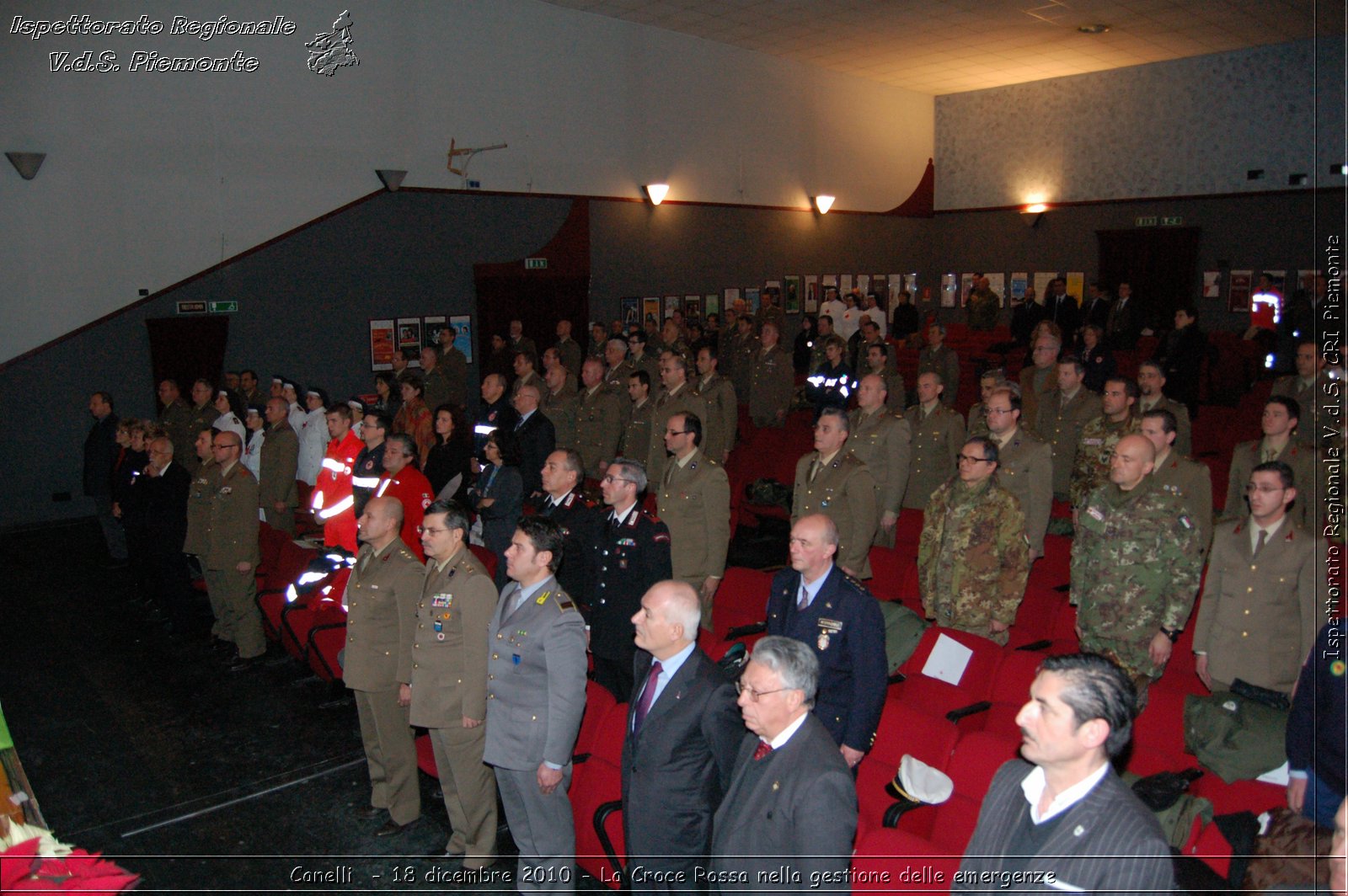 Canelli  - 18 dicembre 2010 - La Croce Rossa nella gestione delle emergenze -  Croce Rossa Italiana - Ispettorato Regionale Volontari del Soccorso Piemonte