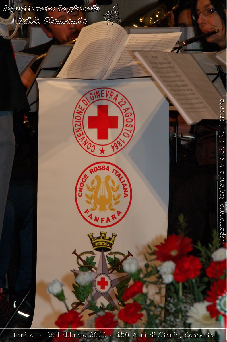 Torino  - 26 Febbraio 2011 - 150 Anni di Storia, Concerto -  Croce Rossa Italiana - Ispettorato Regionale Volontari del Soccorso Piemonte