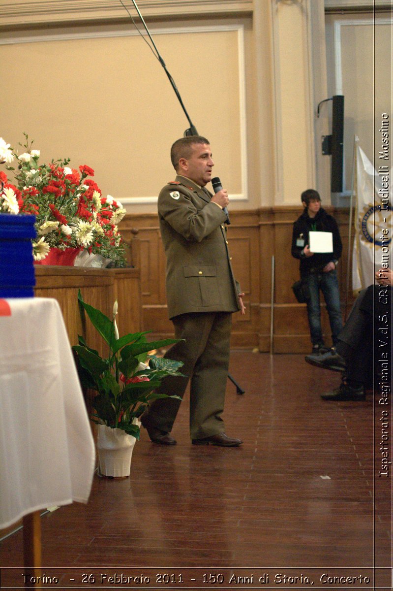 Torino  - 26 Febbraio 2011 - 150 Anni di Storia, Concerto -  Croce Rossa Italiana - Ispettorato Regionale Volontari del Soccorso Piemonte