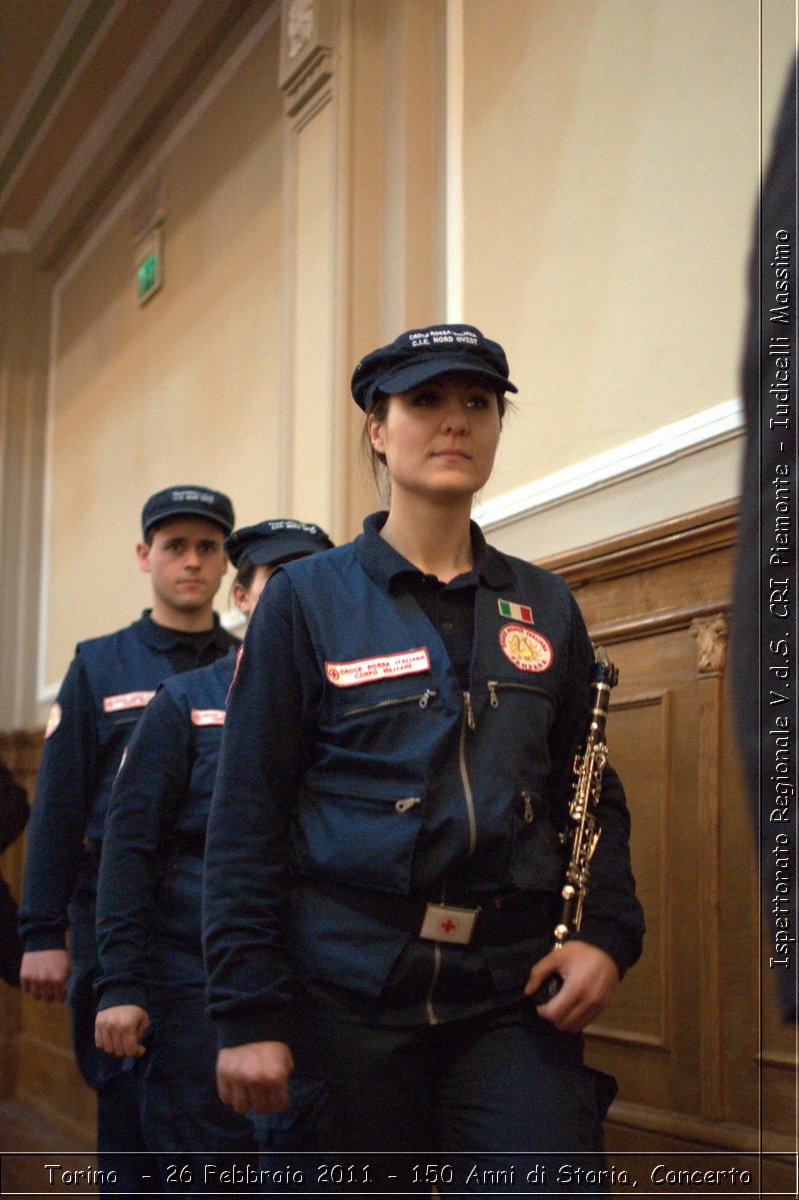 Torino  - 26 Febbraio 2011 - 150 Anni di Storia, Concerto -  Croce Rossa Italiana - Ispettorato Regionale Volontari del Soccorso Piemonte