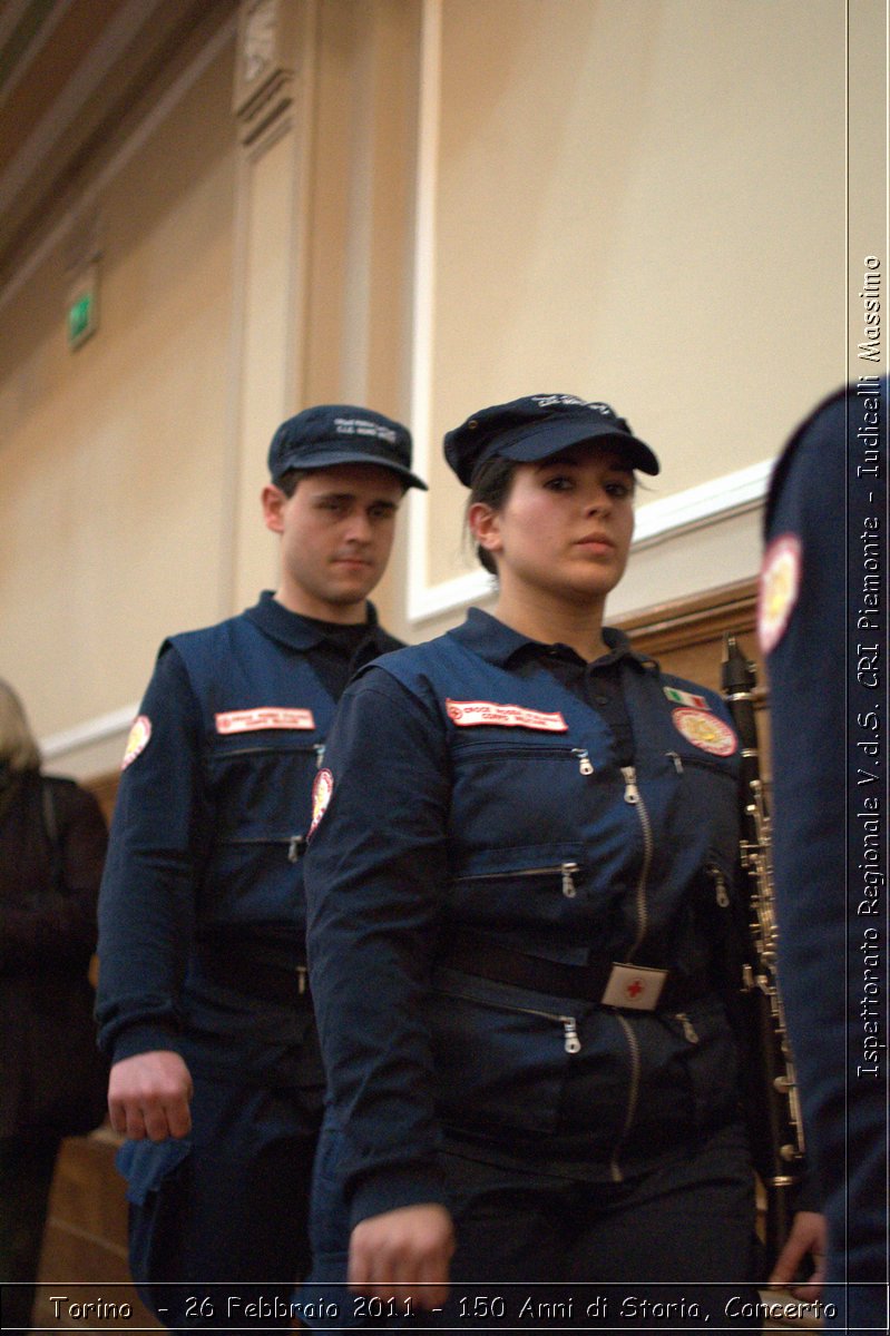 Torino  - 26 Febbraio 2011 - 150 Anni di Storia, Concerto -  Croce Rossa Italiana - Ispettorato Regionale Volontari del Soccorso Piemonte