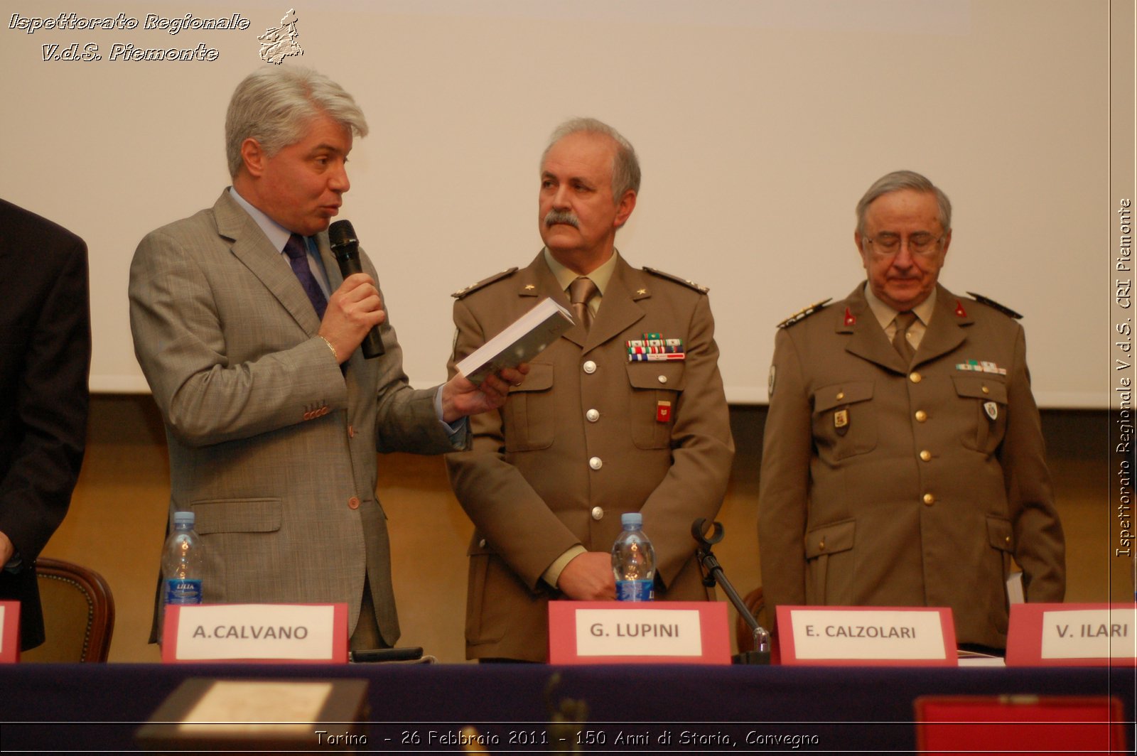 Torino  - 26 Febbraio 2011 - 150 Anni di Storia, Convegno -  Croce Rossa Italiana - Ispettorato Regionale Volontari del Soccorso Piemonte