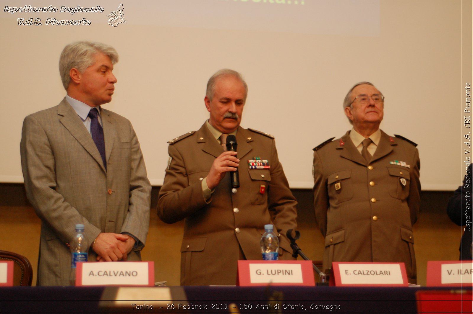 Torino  - 26 Febbraio 2011 - 150 Anni di Storia, Convegno -  Croce Rossa Italiana - Ispettorato Regionale Volontari del Soccorso Piemonte