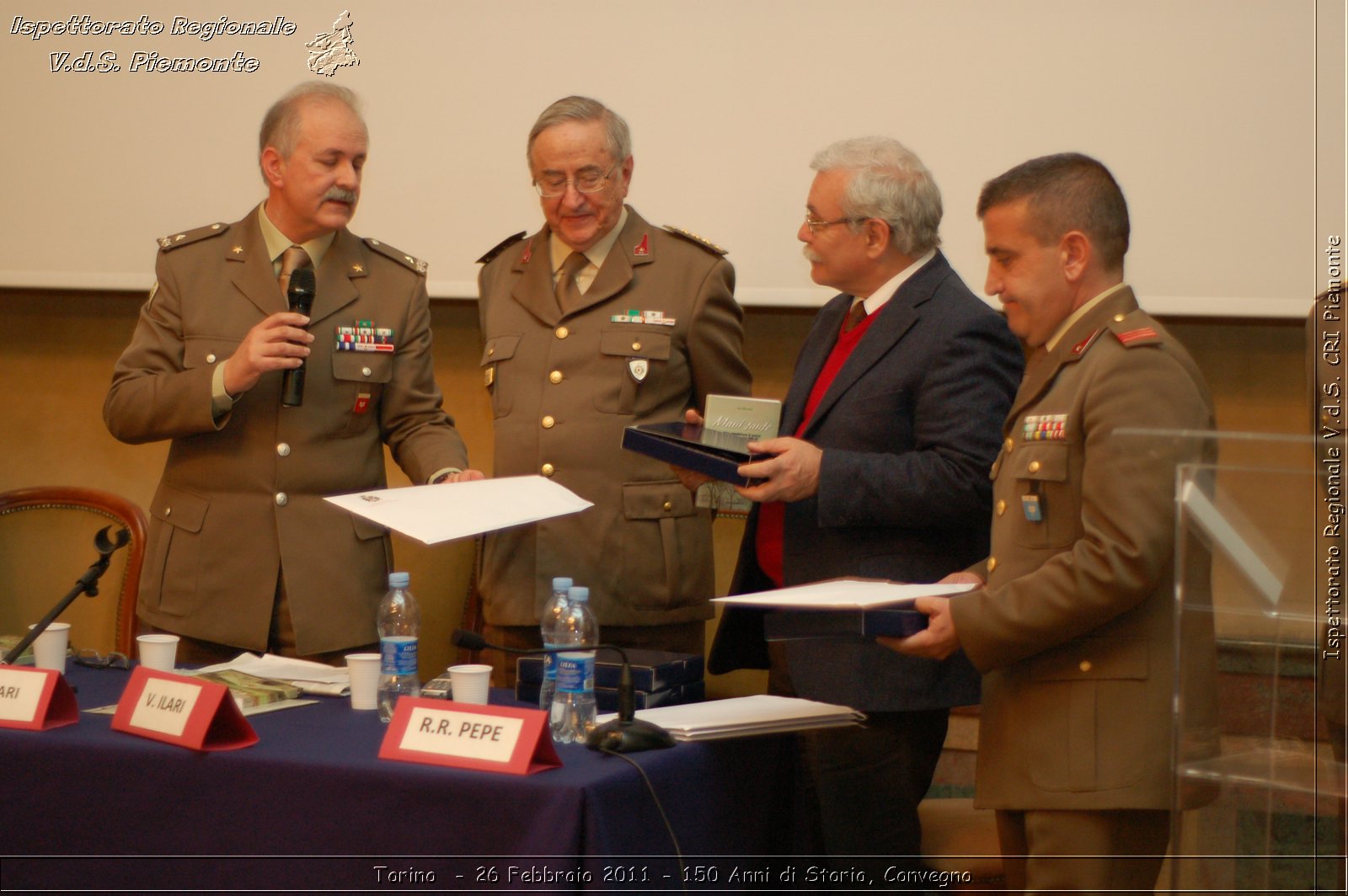 Torino  - 26 Febbraio 2011 - 150 Anni di Storia, Convegno -  Croce Rossa Italiana - Ispettorato Regionale Volontari del Soccorso Piemonte