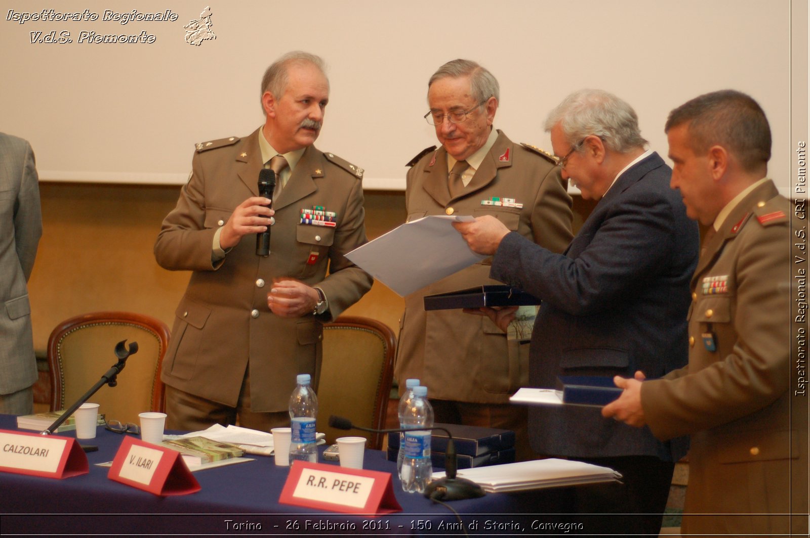 Torino  - 26 Febbraio 2011 - 150 Anni di Storia, Convegno -  Croce Rossa Italiana - Ispettorato Regionale Volontari del Soccorso Piemonte