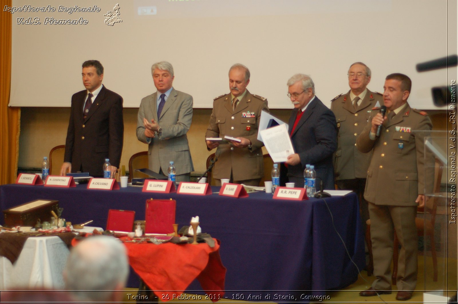 Torino  - 26 Febbraio 2011 - 150 Anni di Storia, Convegno -  Croce Rossa Italiana - Ispettorato Regionale Volontari del Soccorso Piemonte