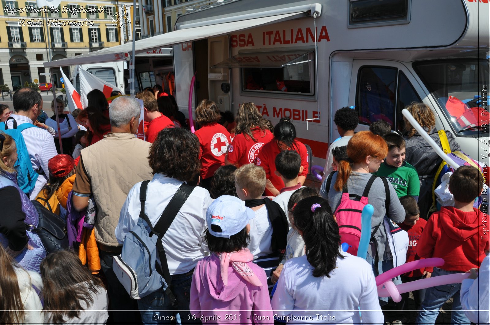 Cuneo - 16 Aprile 2011 - Buon Compleanno Italia  -  Croce Rossa Italiana - Ispettorato Regionale Volontari del Soccorso Piemonte