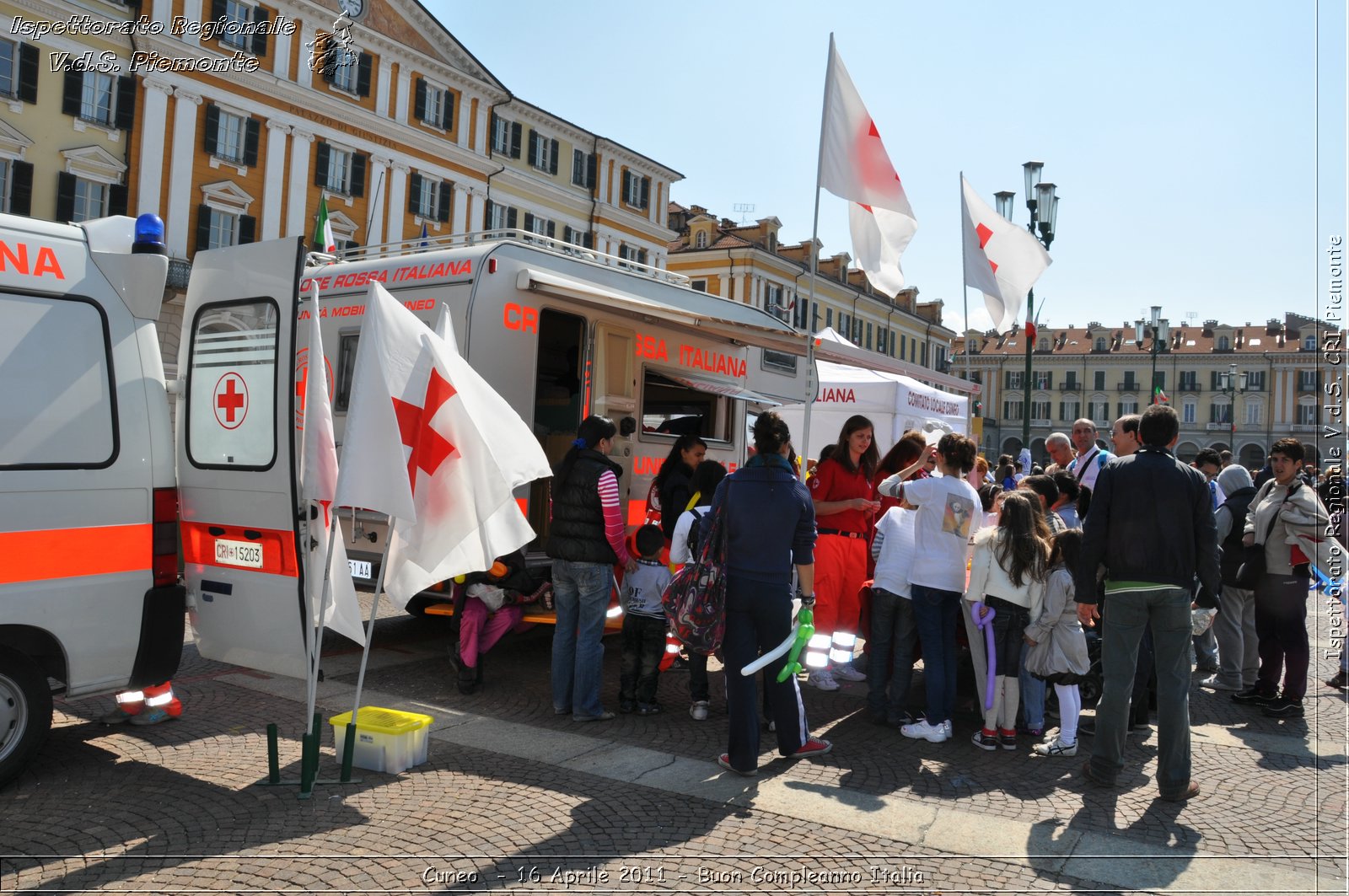 Cuneo - 16 Aprile 2011 - Buon Compleanno Italia  -  Croce Rossa Italiana - Ispettorato Regionale Volontari del Soccorso Piemonte