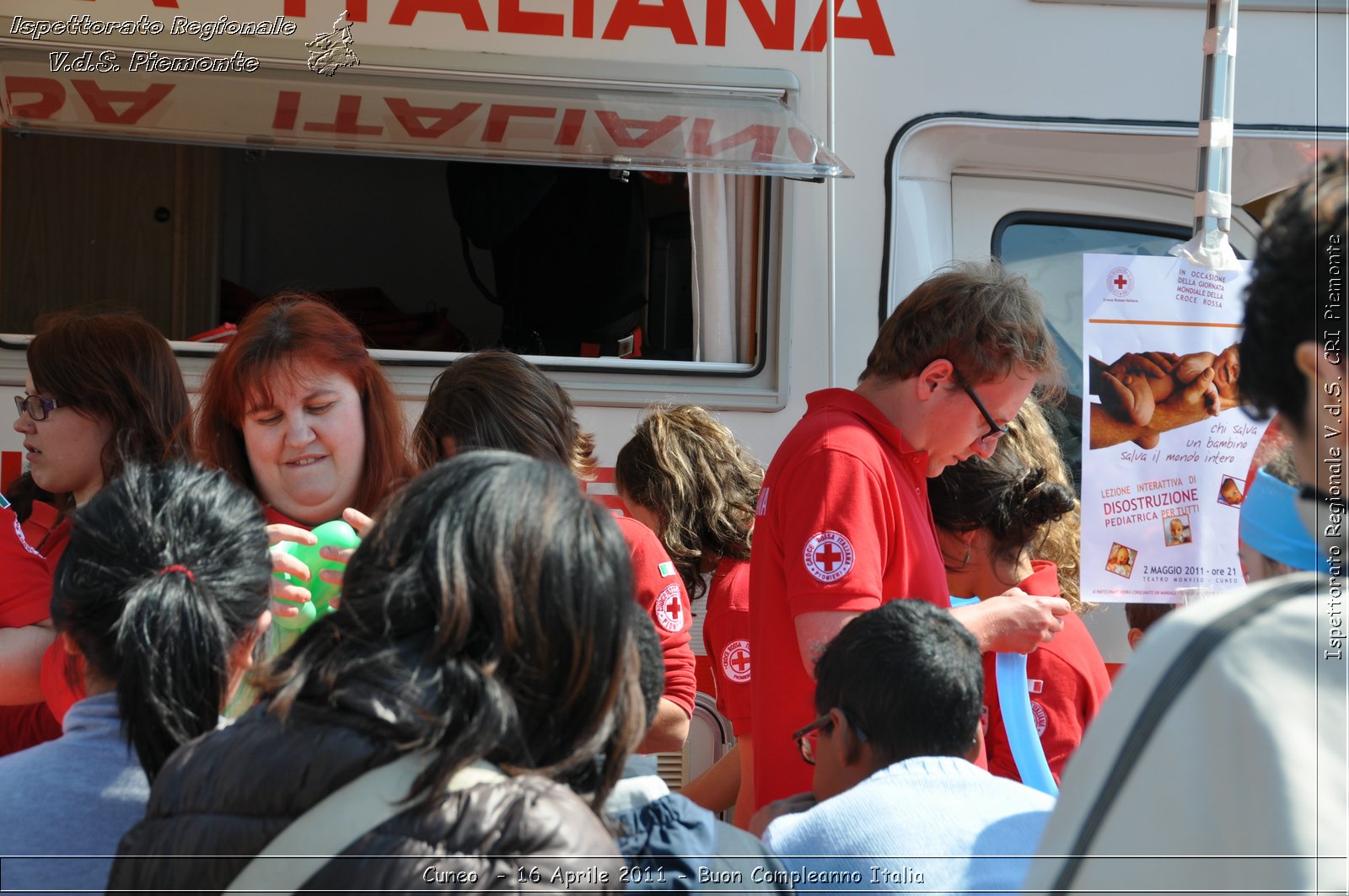 Cuneo - 16 Aprile 2011 - Buon Compleanno Italia  -  Croce Rossa Italiana - Ispettorato Regionale Volontari del Soccorso Piemonte